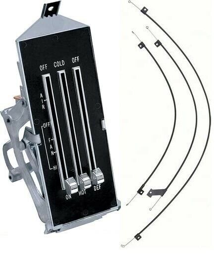 Rebuilt A/C Heater Control For 1969 Camaro & 1969-74 Nova - RBLT With New Lens