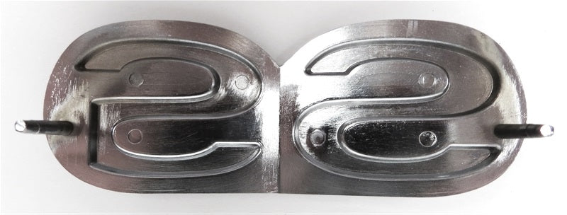 1971-1972 Super Sport SS Front Grille Emblem – White With Retainers (Universal Fit)
