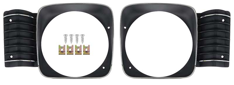 68 Nova Headlamp Bezels Pair