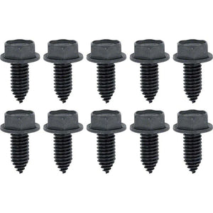 Copy of BOLTS 5/16-18 X 3/4" POINTED TIP WITH HEX WASHER HEAD, BLACK PHOSPHATE, 10 PIECE SET