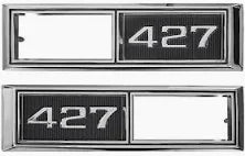 68-69 Nova; 427 Front Side Marker Bezels; RH and LH; Pair
