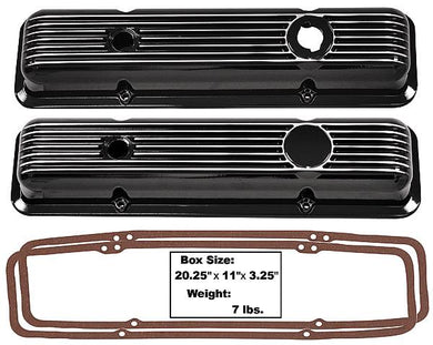 62-74 Nova Black Aluminum Valve Covers