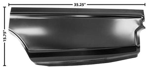 66-67 Nova Rear Lower Quarter Patch LH