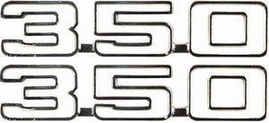 70-74 Nova "350" Front Fender Emblem (PAIR)